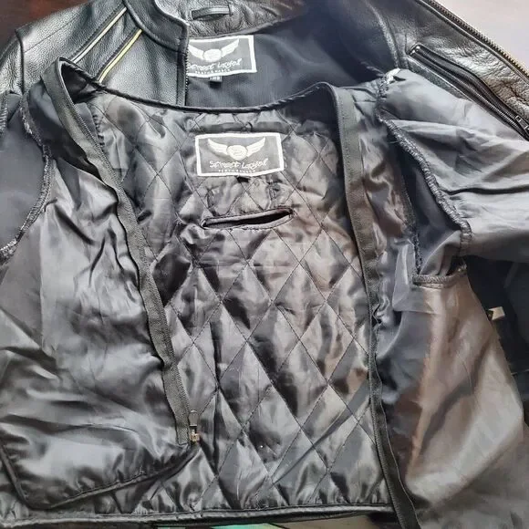 Heavy-duty Leather Jacket w/removable liner! Women's XS - Picture 9 of 9